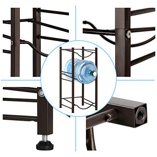 3-Tier Jug Holder 5 Gallon Water Bottle Storage Rack Bottle Holder Cooler Jug Rack Detachable Heavy Duty Water Dispenser Accessory Stainless Steel