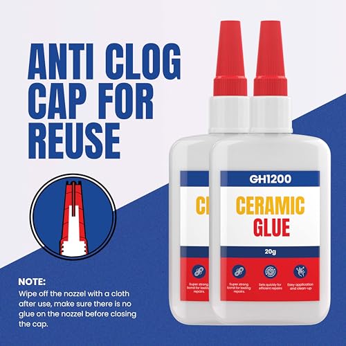 Gh1200 SUPER GLUE 20G X 2, Ceramic Glue Repair thumb #4