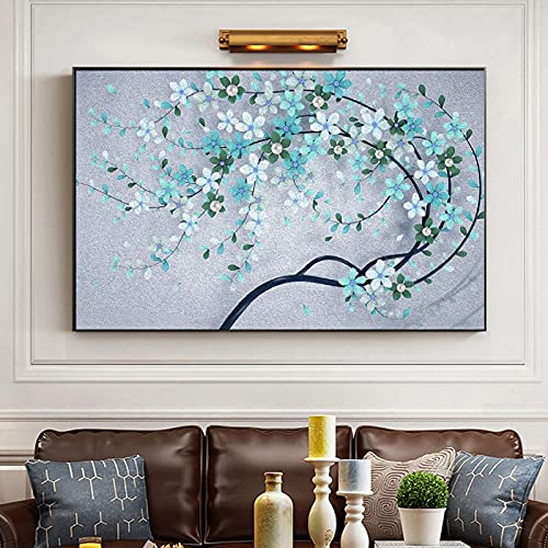 Impression abstraite fleur violette sur toile de qualité premium - 2