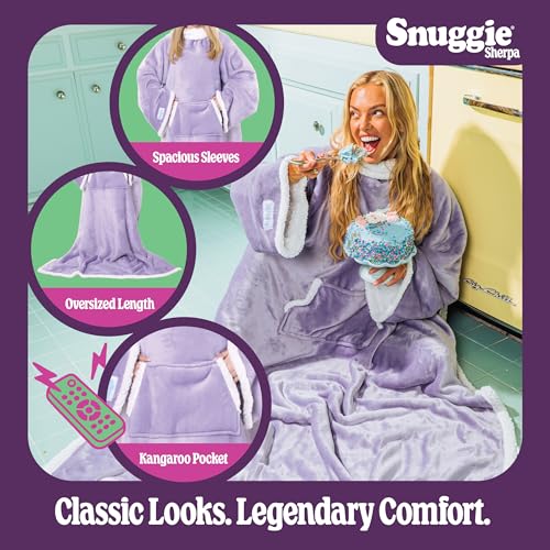 Image of Snuggie The Original Wearable Blanket With Sleeves & Pockets | Cozy Oversized Throw for Adult Men & Women | One Size, 71x54