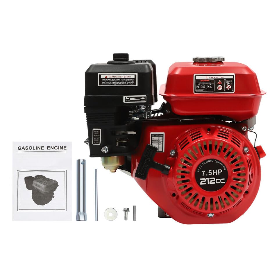 Motore a benzina a 4 tempi, motore da 7,5 PS, motore a benzina, generatore go-kart generatore, generatore a benzina, stazionario, spegnimento automatico a basso livello dell'olio.