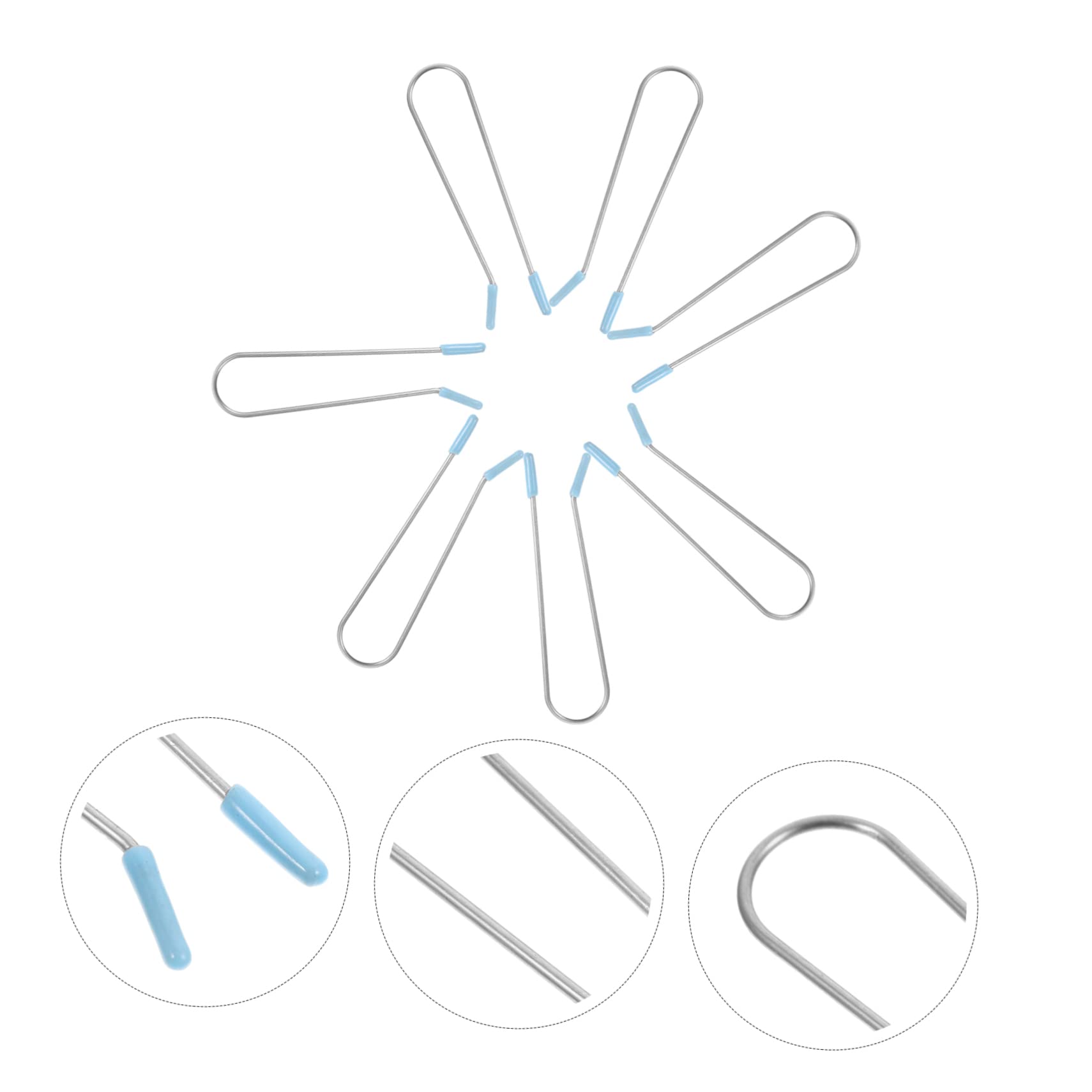 minkissy 100piezas Clips Para Cabello Eléctricos Fijación Para Rizador De Cabello Clips De Repuesto Para Rodillos De Perm Salón y Hogar Herramientas De Estilo