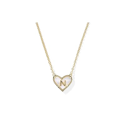 Kendra Scott Heart Letter N Short Pendant Women