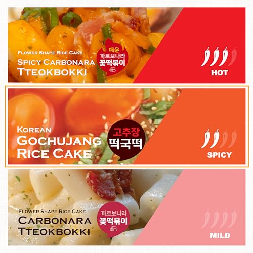 Jayone Cup Tteokbokki, Korean Rice Cake Street Food Snack, Quick & Easy to Cook, Microwavable, Original Spicy Flavor (6 Cups)