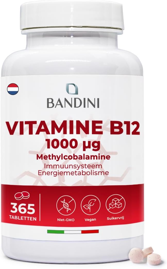 Vitamine B12 365 Veganistisch (+ 1 Jaar), Methylcobalamine 1000µg, 100% Veganistische Tabletten, B 12 voor het Immuunsysteem, Vit B Energiestofwisseling, Fysieke en Mentale Vermoeidheid Vitamine B12 365 Veganistisch (+ 1 Jaar), Methylcobalamine 1000µg, 100% Veganistische Tabletten, B 12 voor het Immuunsysteem, Vit B Energiestofwisseling, Fysieke en Mentale Vermoeidheid