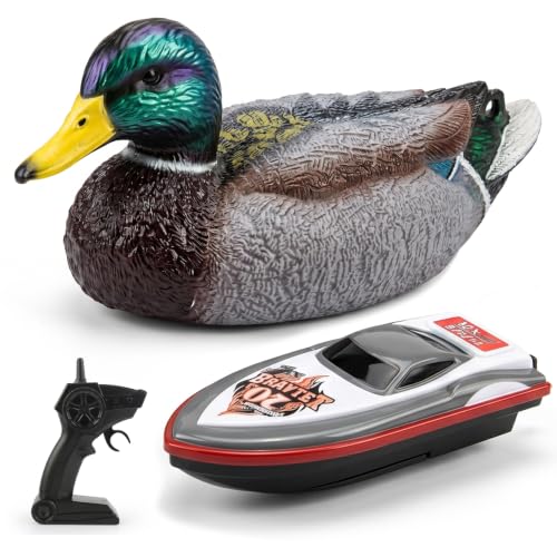 Bateau canard RC jouet flottant commutable de piscine