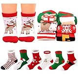 Special Value Pack: 6 Paar Cartoon Tiere Socken mit Weihnachten assorted Stil. Das Wertpaket ist XS-L SIZE, geeignet für 0-10 Jahre Kinder. Diese schönen Baby Socken mit Griff sind perfekt für Neugeborene und Kleinkinder, dehnbar für bessere Passform, perfekt für Babys und Mädchen.
