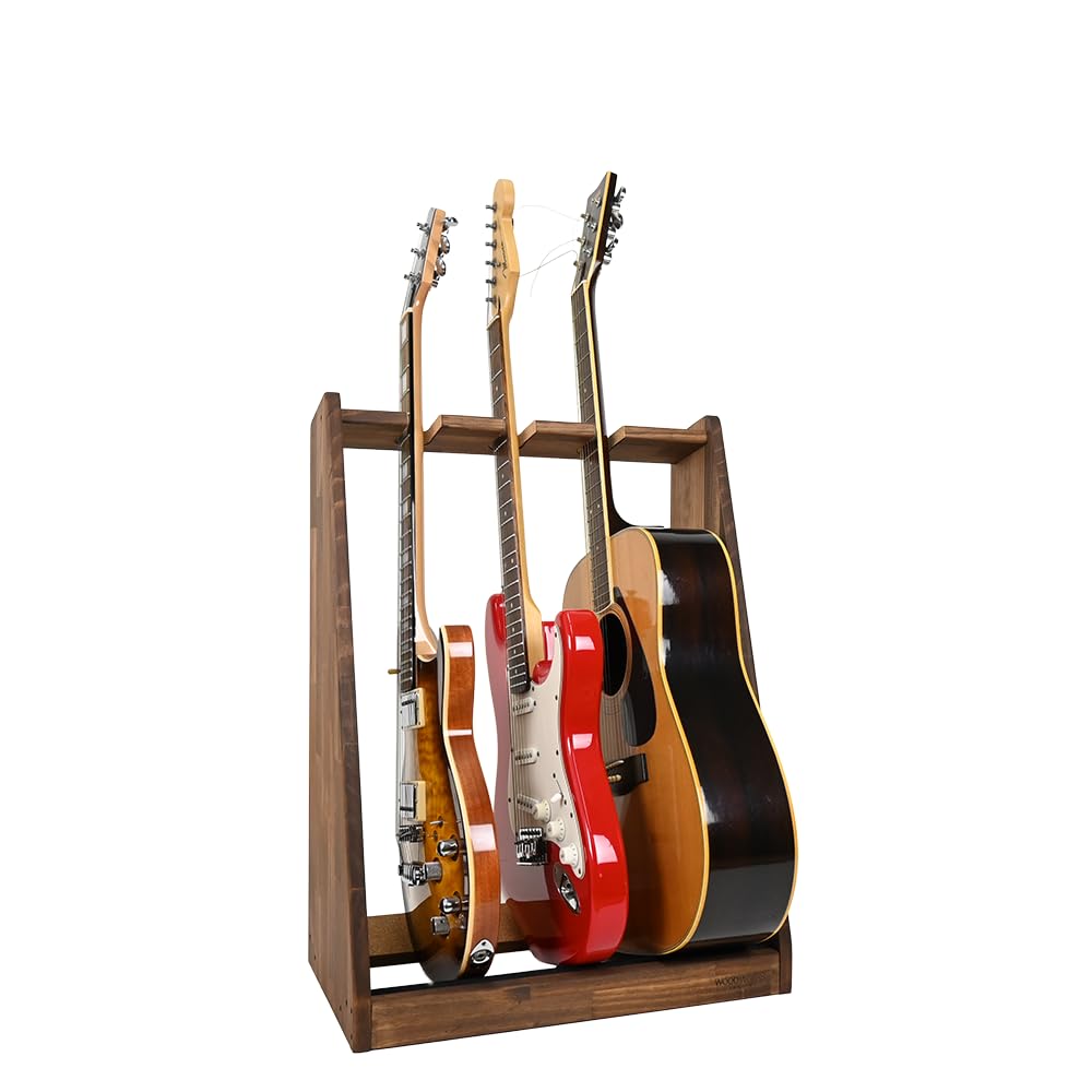 Amazon.co.jp: WOODWORKS 日本製 ギタースタンド エレキギター用 3本