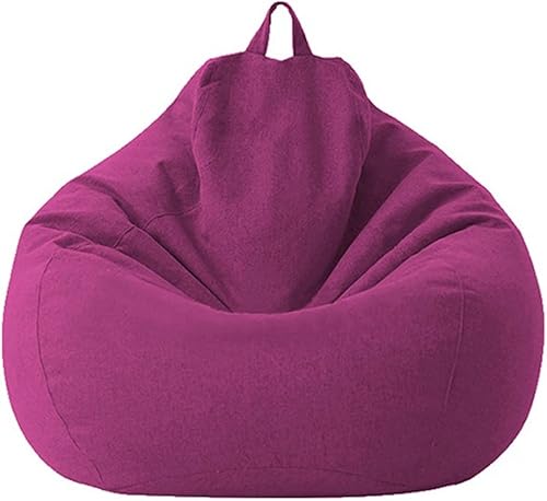 Miniatura 15 de Puf - Funda para sofá grande y perezoso, funda para sofá, sin relleno, puf, cama, futón, tatami, relajante, muebles de salón (color negro,