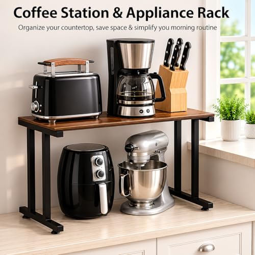 Image of Multi-Purpose Microwave Stand,Kitchen Rack,Oven Rack Counter Shelf,Space Saving Organizer, Two Layers Counter Top Organizer for Printers on Desk, Microwave Shelf Stand (I Section Stand)
