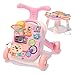 Raganet, Andadera Musical para Bebe 2 en 1, Andador Infantil con Juguetes, Mesa Centro de actividades, Panel de Juego Extraíble Multifuncional, Juguete de Aprendizaje Musical para Bebés. (Rosa)