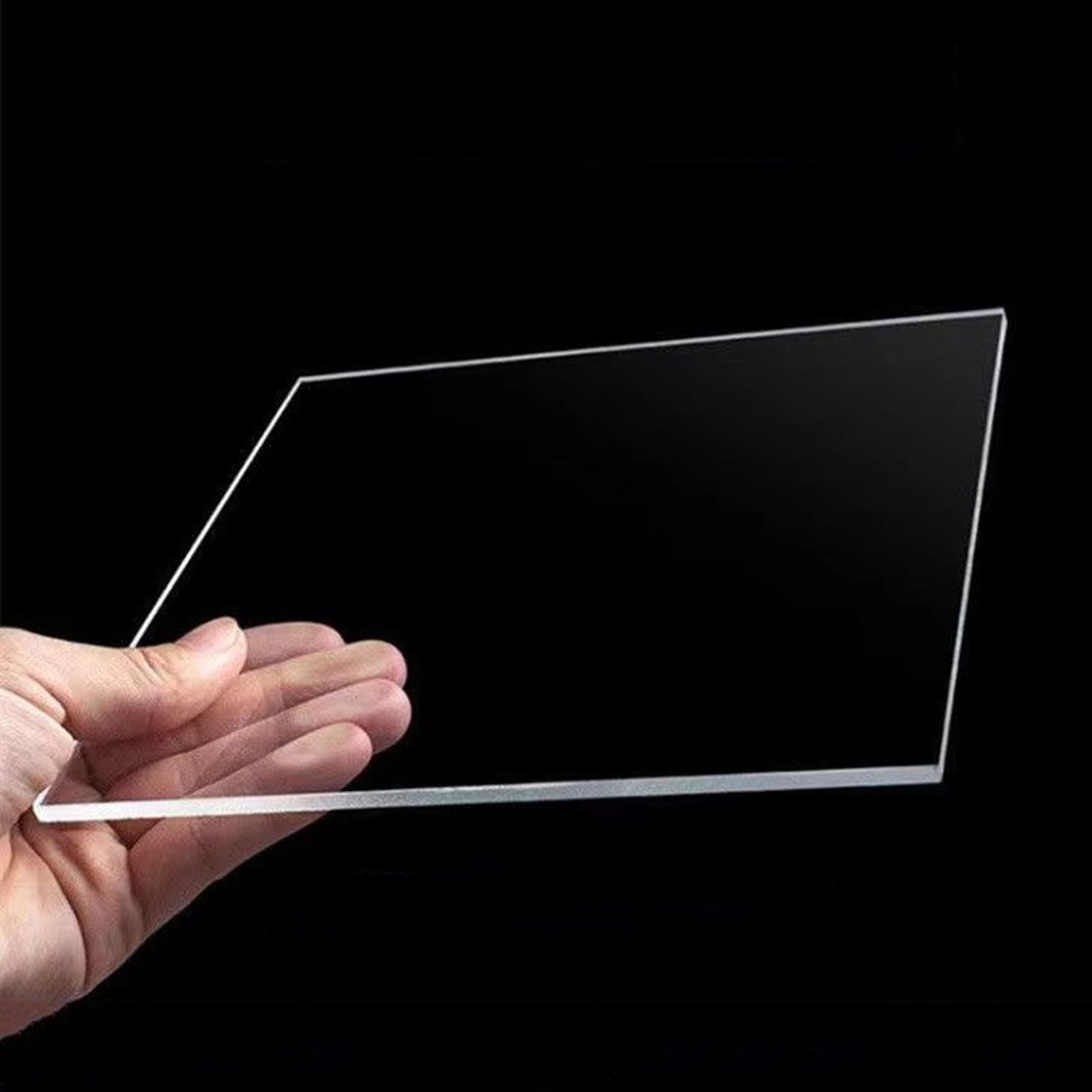 Polycarbonate Greenhouse Sheets,Plastic Roof Panel,Clear Acrylic Sheet,UV Protected,Glass Replacement Shed Panel,for Shed Windows Outdoor Canopy Carport Cold Frame (50x50cm(19.7x19.7in),3mm)