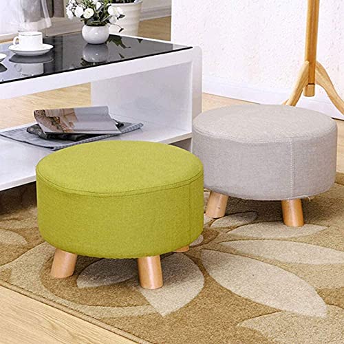 Taburete para pies tocador reposapiés para sofá de madera maciza 3