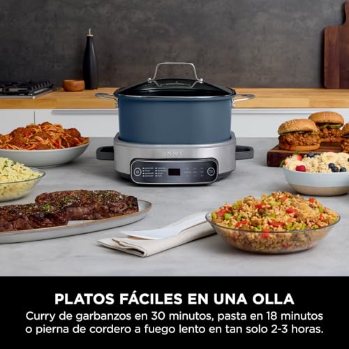 Miniatura 3 de Ninja Foodi Possiblecooker Olla De Cocción Lenta Y Arrocera, 6 L, 8 Funciones De Cocción En 1, Azul Medianoche, Mc1101eu