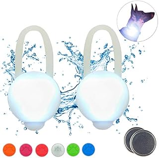 Hunter Paisley LED Light for Dog Collar Walking at Night. 2-Pack Waterproof Dog
