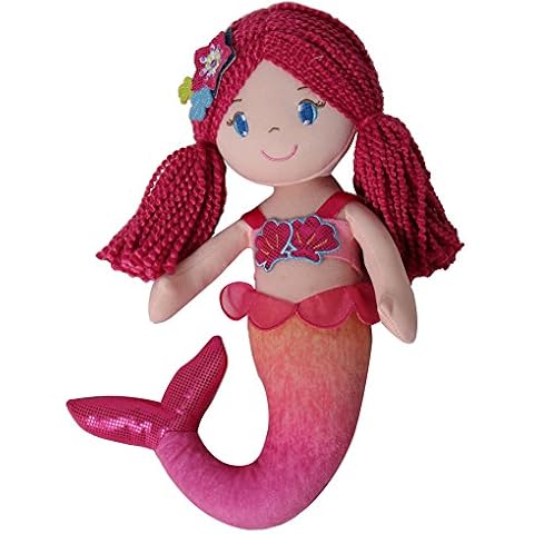 Snuggle Stuffs Pink Caribbean Mermaid Plush Doll, 13" Cover