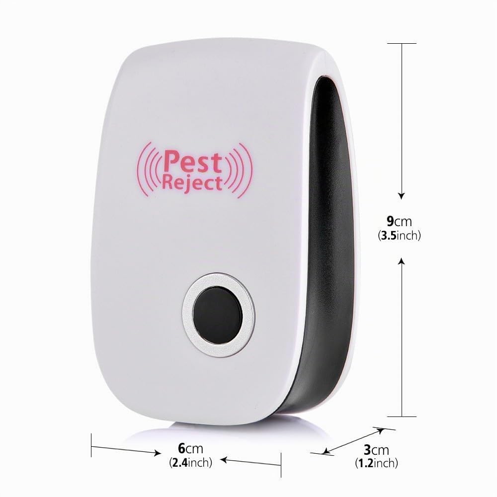 BugShield | Ultraschall Gegen Milben, Flöhe, Bettwanzen Mücken Spinnen Ultraschall Schädlingsbekämpfer Für Schlafzimmer (2Stück)
