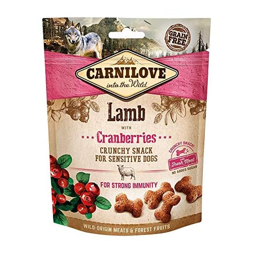 CARNILOVE Lamm med tranbär krispigt mellanmål för alla hundar