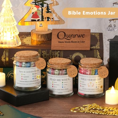 Bible Verse Jar,Scripture Prayer Cards Holy Read Me When Bible Verses Jar,Religious Communion Confirmation Baptisms Christian Gifts for Women Men Teen Girls,Birthday Mothers Day Gifts for Mom Wife