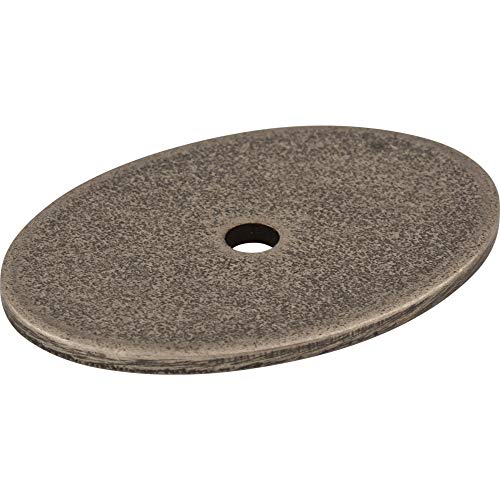 Oval Backplate Finish: Black, Size: 1.75" H X 1.25" W X 0.625" D #TOP5