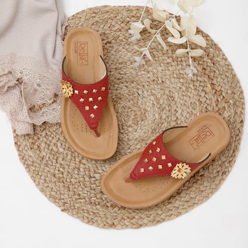 Image of BELLA by Labella Women's Fashion Platform Slip-On Sandal - Comfortable, Lightweight, Slip-Resistant, Breathable - Ideal for Casual and Office Wear