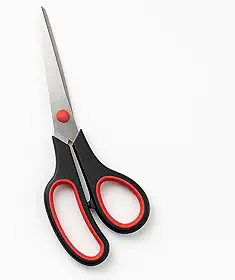 Tesoura Inox 8” (20 cm) – Corte Preciso – Cabo Ergonômico Antiderrapante – Multiuso para Casa, Escritório e Escola