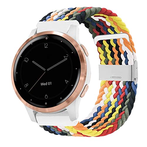 YOOSIDE for Garmin Venu 2S / Vivoactive 4S / Vivomove 3S / Venu 3S Braided Loop Watch Strap