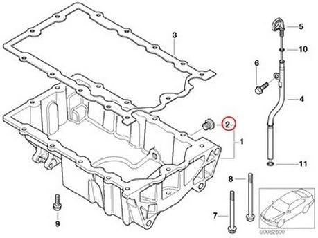BMW Mini Corteco Engine Oil Drain Plug w/Seal Ring (14 X1.5 mm) Cooper S JCW GP Cooper Cooper Cooper S Coop.S JCW GP Cooper S
