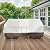 Belord Waterproof Outdoor Furniture Cover - 600D High Density Oxford Fabric Patio Furniture Covers with Windproof Buckle Straps, Beige Patio Table Chairs Sofa Cover up to 83L x 34W x 28H Inches