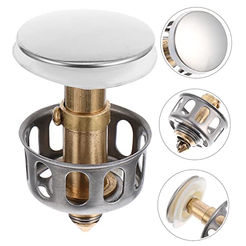 Image of balacoo 6pcs Sink Drain Plugs Basin Bounce Drain Filter for Bathtubs and Sinks Easy Install Random Gaskets