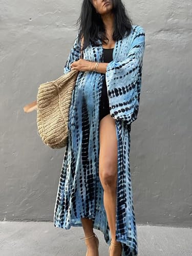 Image of Kaftan Dresses for Women Plus Size Summer Beach Dress with Print and Swim Cover Ups