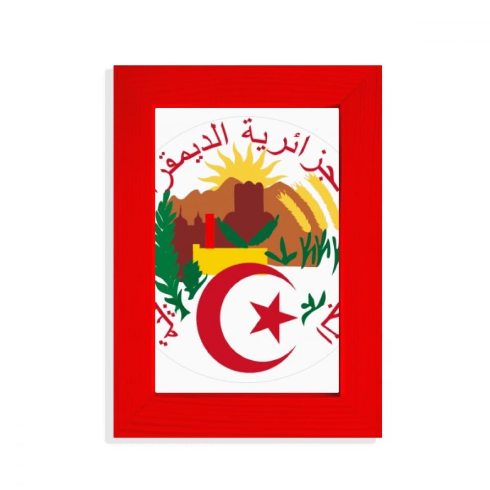 Cadre photo emblème national d'Alger rouge une idée cadeau idéale