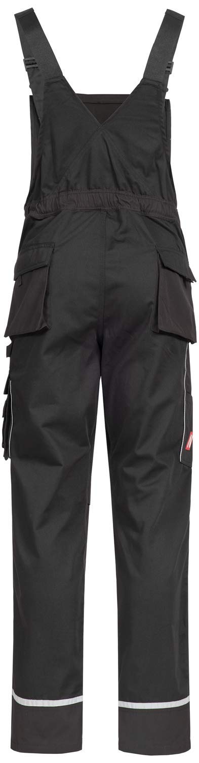 NITRAS Motion Tex Plus 7620 spodnie cargo - ogrodniczki do pracy - czarne - 54