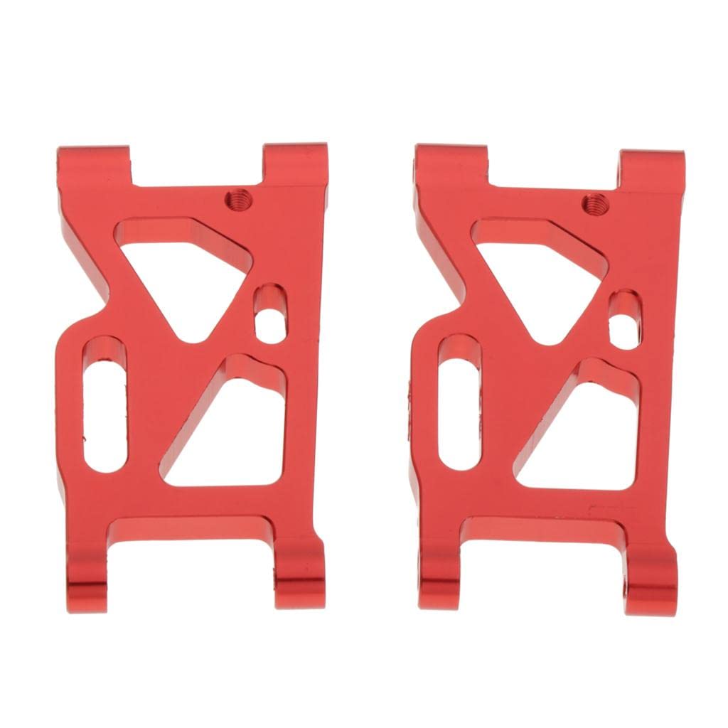 ATORSE 1/14 RC Car Front Lower Swing Arms Upgrade Parts for WLtoys 144001 Red-image-32