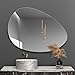 Modern Illuminated Wall Vanity Mirror – Frameless, Irregular Shape with LED Lighting 29.53 * 47.24 inch