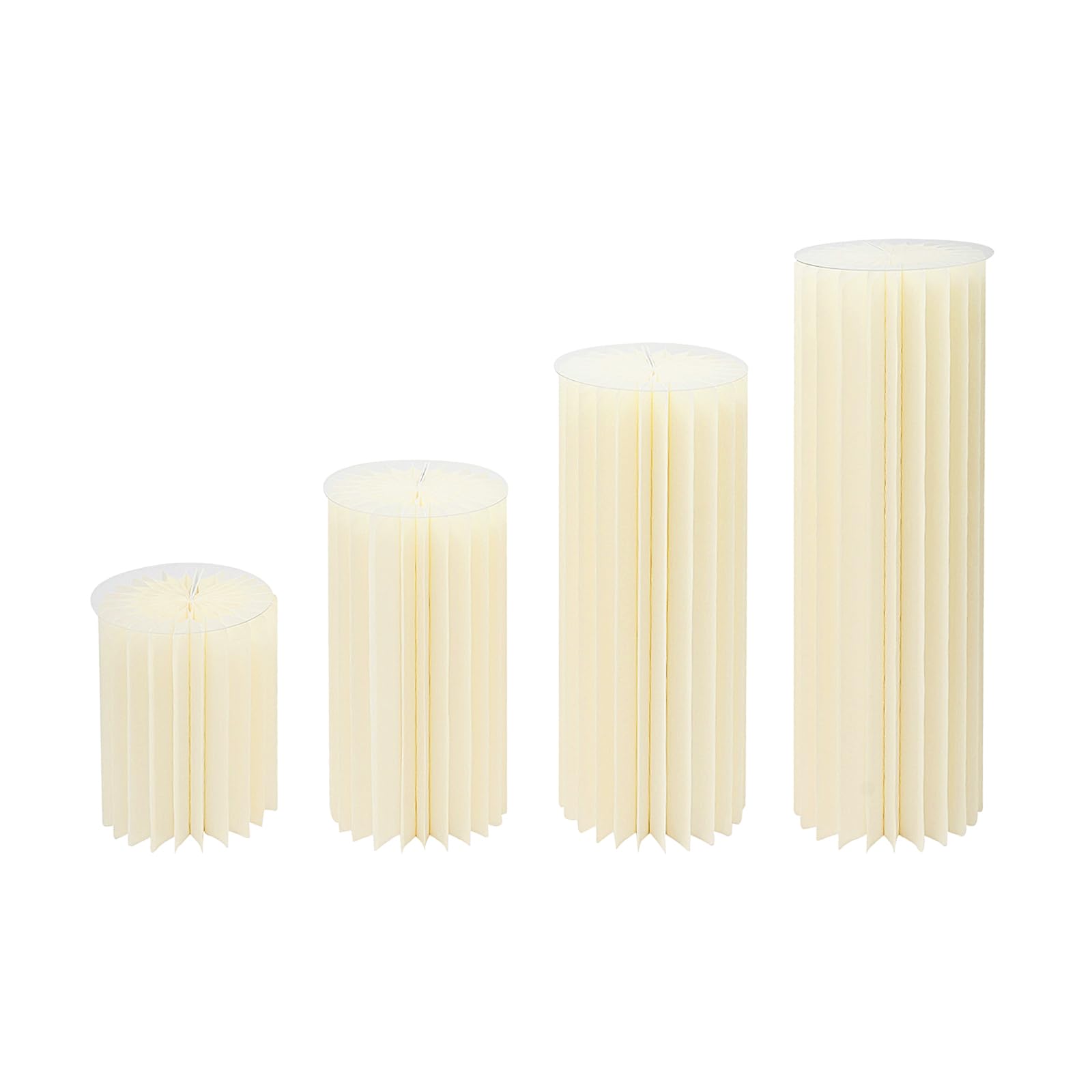 Lot de 4 supports de fleurs en carton pliable - Décoration de mariage et événement chic