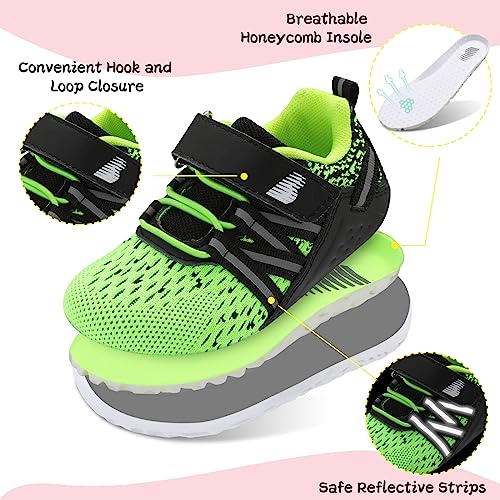 Barerun Baby Shoes Girl Boy Breathable Kitted Sneakers 6 12 18 24 Months Infant Walking Shoes Black Size 6-12 Months Infant #TOP1