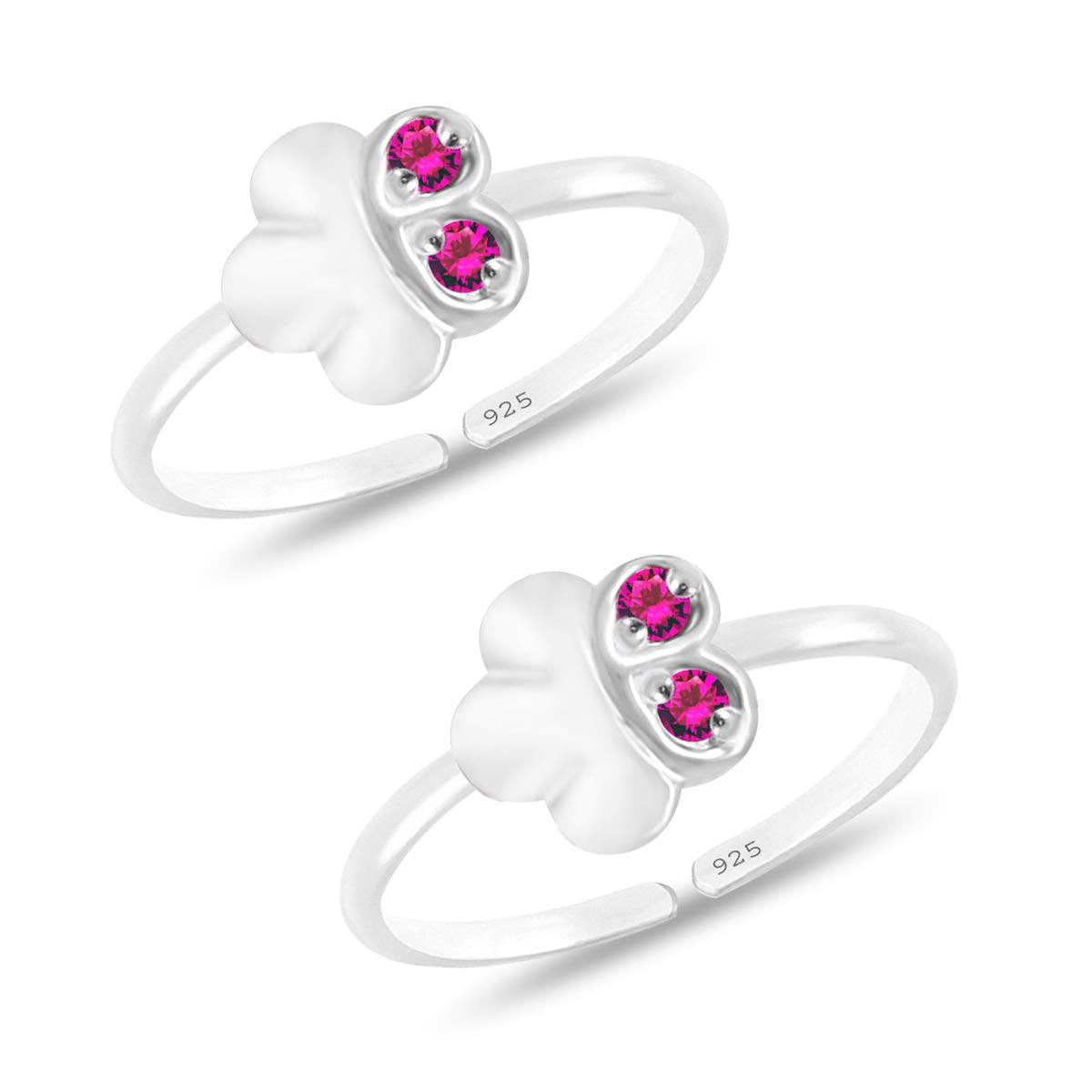 styleejewel Sterling Silver Toe Rings for Women | 925 Pure Chandi Bichiya Flower Design Indian Toe Rings for women stylish (Group-1)-picture-39