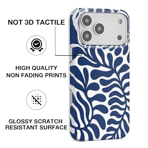 GEQCDBN Capa protetora para celular compatível com iPhone 17 Pro, moderna, bonita, abstrata, floral, feminina, macia, fina, TPU à prova de choque, estética para mulheres e meninas, 16 cm