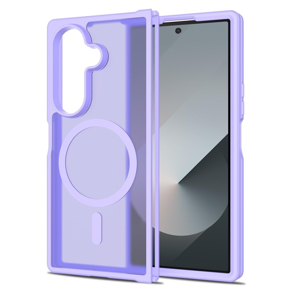 Coque Samsung Z Fold6 5G silicone violet pour usage quotidien - 4