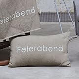david fussenegger kissen sylt 50x50 Ca. 30 x 50 cm David Fussenegger - SILVRETTA Kissen Feierabend Rauch 30 x 50 cm