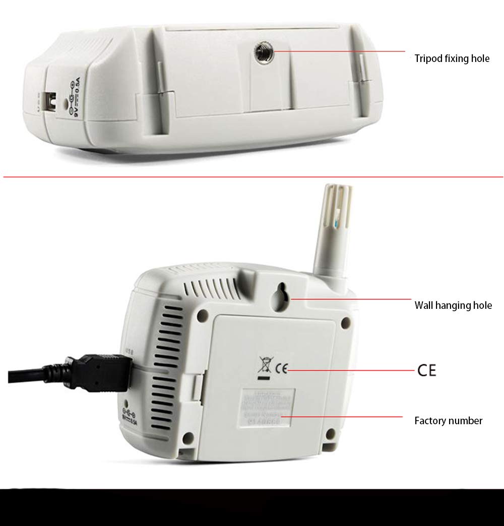 az8088 sehr präziser Multifunktions-LCD Display USB Temperatur und Luftfeuchtigkeit Recorder Alarm für Apotheken Lager Familie und Company