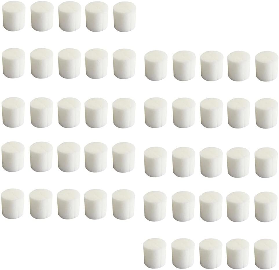 misppro 150 x White Hydroponics Sponge Mini Insert Plant Cloning Collar Foam for Soilless Cultivation 1.26 x 1.18 Inch