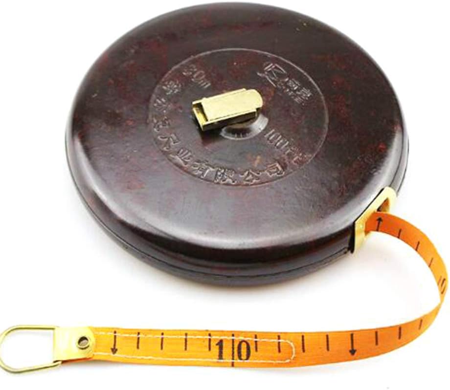 Yipianyun50M / 164FT Fiberglass Tape Measure, Retractable Profession, Double-Sided Measuring, Long Roller Measuring Devices, Hand Disk, Flexible Ruler for Surveyors of Builders,50m