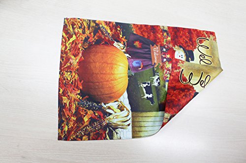 Morigins Welcome Fall Scarecrow Autumn Pumpkin Decorative Double Sided Garden Flag 12.5X18 Inch #TOP3