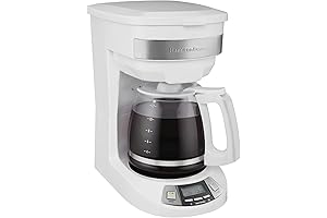 Hamilton Beach 12-Cup White Coffee Maker: Brew Perfection at Home