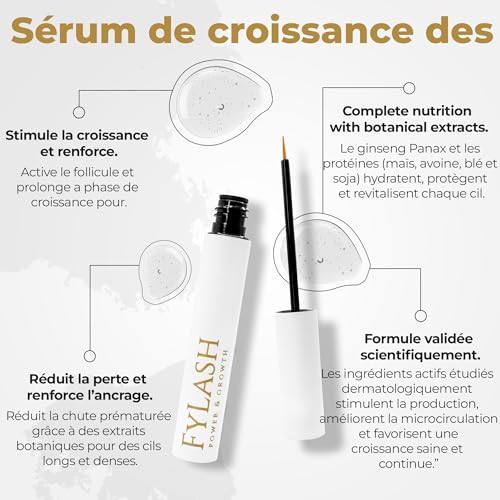 Sérum Croissance Cils XXL Solution Cils Courts et Sourcils Clairsemés - 4