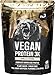 nu3 Vegan Protein 3K Shake (1kg) - Protein Pulver vegan Vanille mit Sonnenblumen Proteinpulver, Reis-, Erbsen- & Johannisbrotprotein - Mehrkomponenten Eiweiss Protein Pulver mit 72% Eiweiss