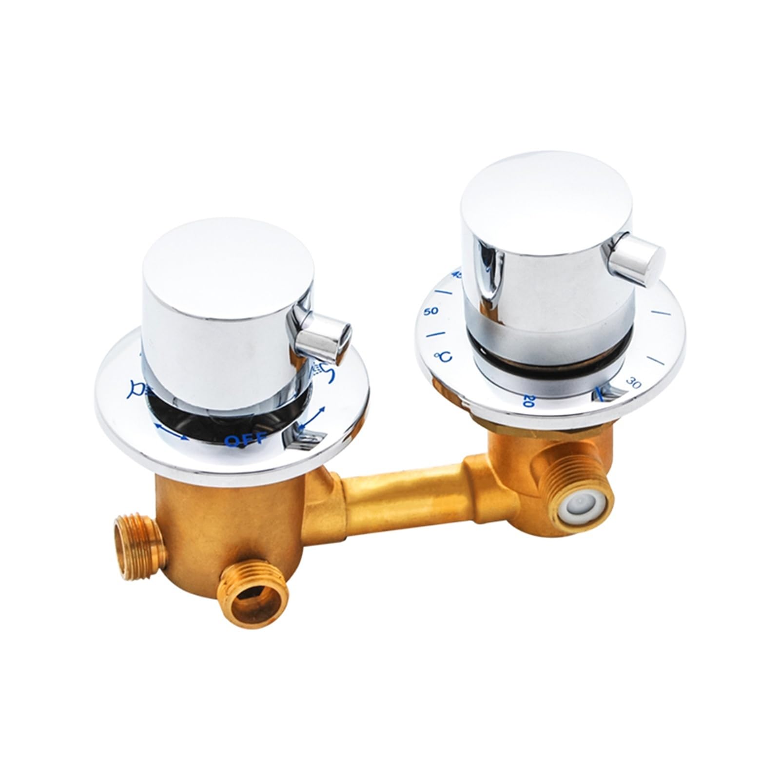 Owytmabq One Color Integral Shower Room Faucet Accessories Hot And Cold Water Constant Temperature Intelligent Switch Conversion Mixing Valve Bathr(Beech)