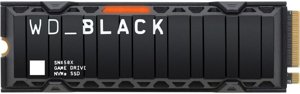 WD _Black SN850X 4TB NVMe PCIe 4.0 x4 M.2 Internal Gaming SSD with Heatsink